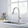 Смеситель для кухни Lefton Copper Kitchen Pull-Down Faucet with 3 Water Outlet Modes-KF2202 Chrome: Термостат Нет
