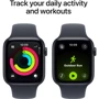 Apple Watch SE 3 GPS + Cellular 40mm Midnight Aluminium Case with Midnight Sport Band - M/L (MEPC4)