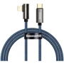 Кабель Baseus Cable USB-C to Lightning Legend Elbow 20W 1m Blue (CACS000203)