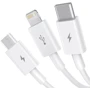 Кабель Baseus USB Cable to Micro USB/Lightning/Type-C Superior Series Fast Charging Data 3.5A 1m White (P10320105221-00) фото 7