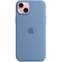 Чехол для iPhone Apple iPhone 15 Plus Silicone Case with MagSafe - Winter Blue (MT193ZM/A): Цвет голубой