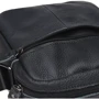 Чоловіча сумка через плече Keizer чорна (K11816-black): Фактура матова, Зерниста