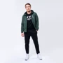 Спортивна толстовка Peak FW293211-GRE 46 зелена з капюшоном на блискавці: Склад поліестер, Спандекс