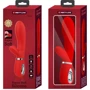 Вибратор с мягкой головкой и клиторальной стимуляцией LYBAILE Pretty Love Thomas USB Red (BI-014621-2)
