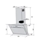Вытяжка Ventolux FIORE 60 WH (750) PB: Тип воздухоочистителя Отвод