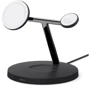 Зарядний пристрій Belkin Wireless Charger Base Station MagSafe Black (WIZ009VFBK) for iPhone 16 I 15 I 14 I 13 I 12 series and Apple Watch: Особливості Швидка зарядка, Для Apple Watch, MagSafe