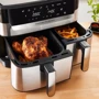 Фритюрница Tefal Dual Easy Fry & Grill EY905D10: Материал корпуса нержавеющая сталь, пластик