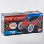 Самокат трехколесный Best Scooter с сидением, складной алюминиевый руль, 4 колеса PU со светом Light green (99640): Количество колес 4