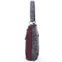 Женская сумка-мешок Laskara разноцветная (LK10206-black-wine): Материал Искусственная кожа