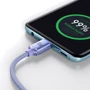 Кабель Baseus Cable USB-C to USB-C Crystal Shine 100W 1.2m Purple (CAJY000605) фото 5