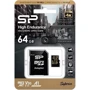 Карта памяти Silicon Power 64GB microSDXC Class 10 UHS-I U3 A1 V30 High Endurance + adapter (SP064GBSTXDV3V1HSP): Объем 64 ГБ