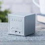 Годинник-будильник на акумуляторі Gingko Cube Англія алюміній (GK08W6) фото 4