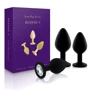 Набір анальних пробок з кристалом Rianne S: Booty Plug Set Black
