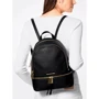 Женский рюкзак Michael Kors RHEA ZIP MD BACKPACK черный (30S5GEZB1L001): Фактура Матовая, Гладкая