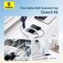Кабель Baseus USB Cable to Micro USB/Lightning/Type-C Ultra-Fast 3in1 Fast Charging 3.5A 0.8m Black (P10376303121-01) фото 5