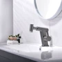 Смеситель для раковины Lefton Pull-Out Faucet with Temperature Display & LED Light - BF2207 Grey: Материал Латунь