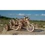 Механічний 3D пазл Ugears Мотоцикл Scramber з коляскою (6336921) фото 20