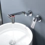 Смеситель настенный Lefton Single-Handle Wall Mount Bathroom Faucet with Temperature Display-BFWM2401 Chrome: Назначение Для раковины