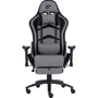 Ігрове крісло GT Racer X-2534-F Fabric Gray/Black Suede	 фото 2