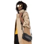 Жіноча сумка крос боді Guess Mika Double Pouch Crossbody темно-сіра (HWSM7967700-COA): Тип ручки Зі знімним ременем, З знімною ручкою, На ланцюжку, Плечовий ремінь, Коротка ручка