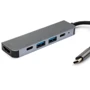 Адаптер Vinga Adapter USB-C to 2xUSB-C + HDMI + 2xUSB Grey (VCPHTC5AL): Інтерфейс підключення USB-C