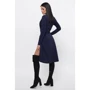 Платье FashionUp PL-1795C 42 синее повседневное удлиненное миди: Состав Вискоза, Полиэстер, Эластан