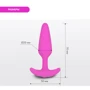 Маленькая управляемая вибропробка Gvibe Gplug XS (малиновый)
