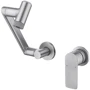 Смеситель настенный Lefton Single-Handle Wall Mount Bathroom Faucet with Temperature Display-BFWM2401 Brushed Nickel