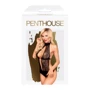 Сексуальное боди с глубоким вырезом Penthouse PERFECT LOVER (черный, L/XL)