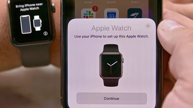 Сброс Apple Watch через часы