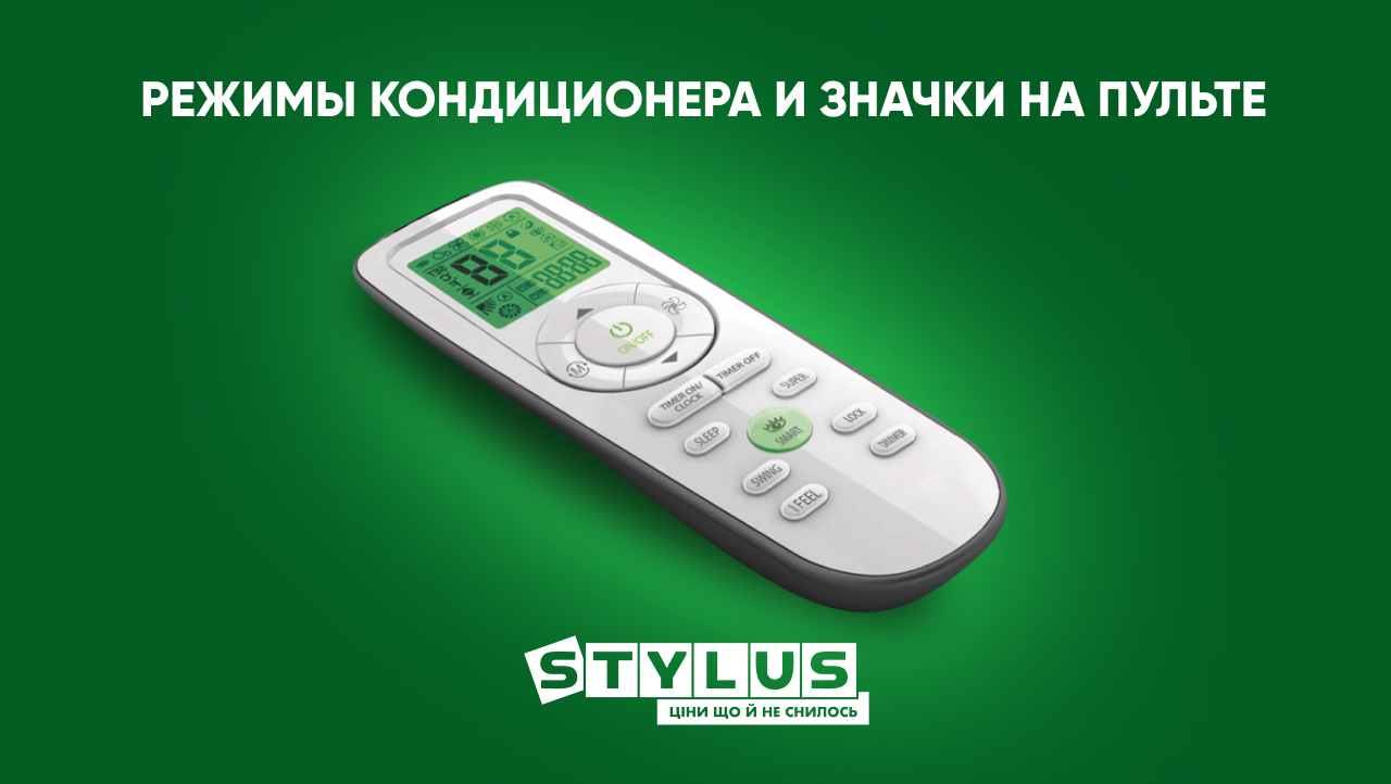 Режимы кондиционера и значки на пульте