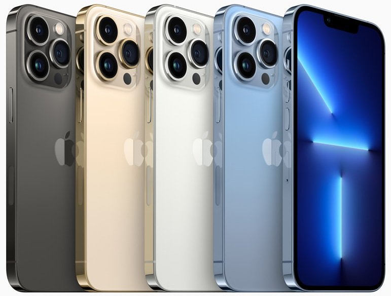 Цвета iPhone 13 Pro и 13 Pro Max