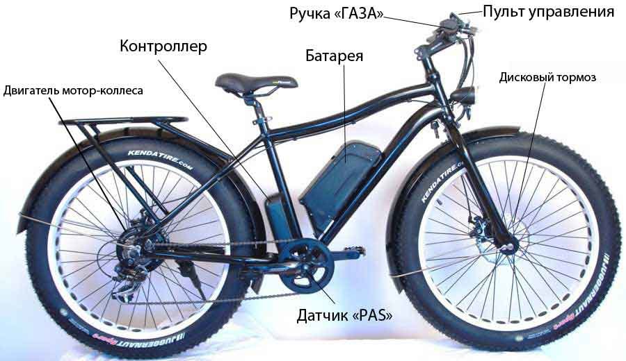 Конструкция электровелосипеда